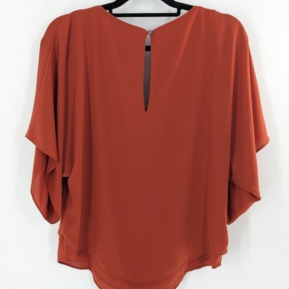 WHBM dolman sleeve burnt red blouse size XS - Picture 5 of 6